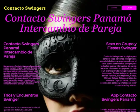 Contacto Swingers Panamá Intercambio de Pareja Logo